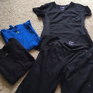 Healing Hands purple label yoga scrubs bundle!